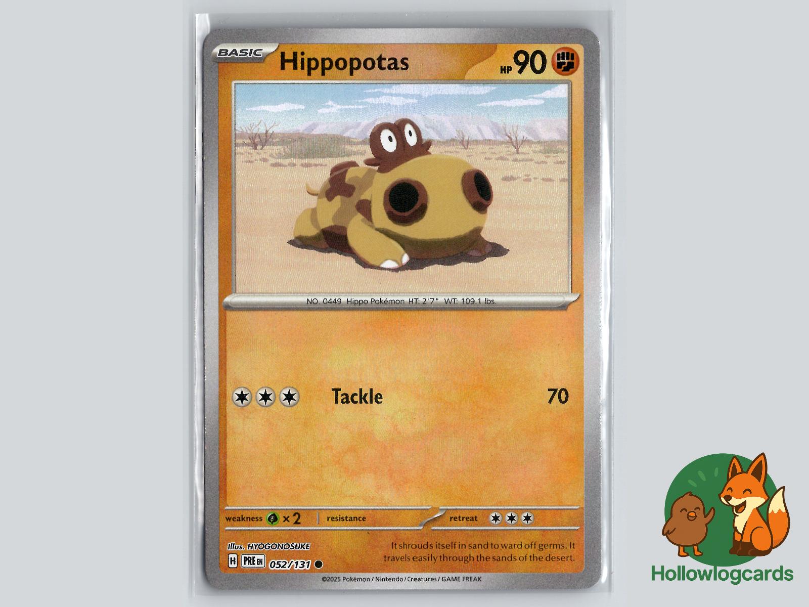 Hippopotas (052/131) - Prismatic Evolutions Pokémon Card