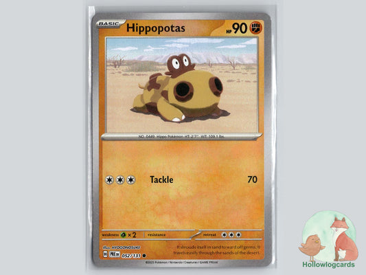Hippopotas (052/131) - Prismatic Evolutions Pokémon Card