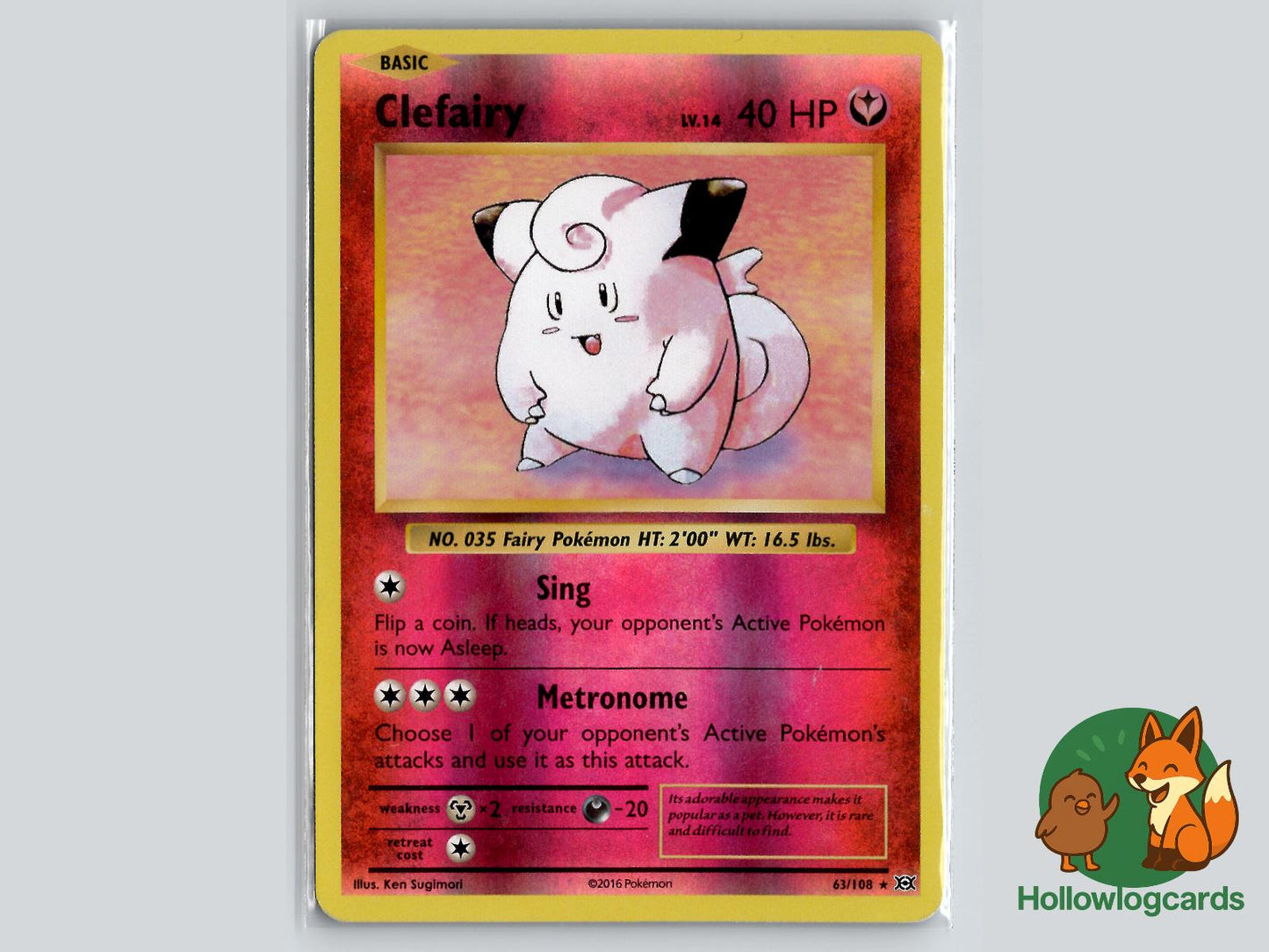 Clefairy (63/108) - Evolutions Pokémon Card