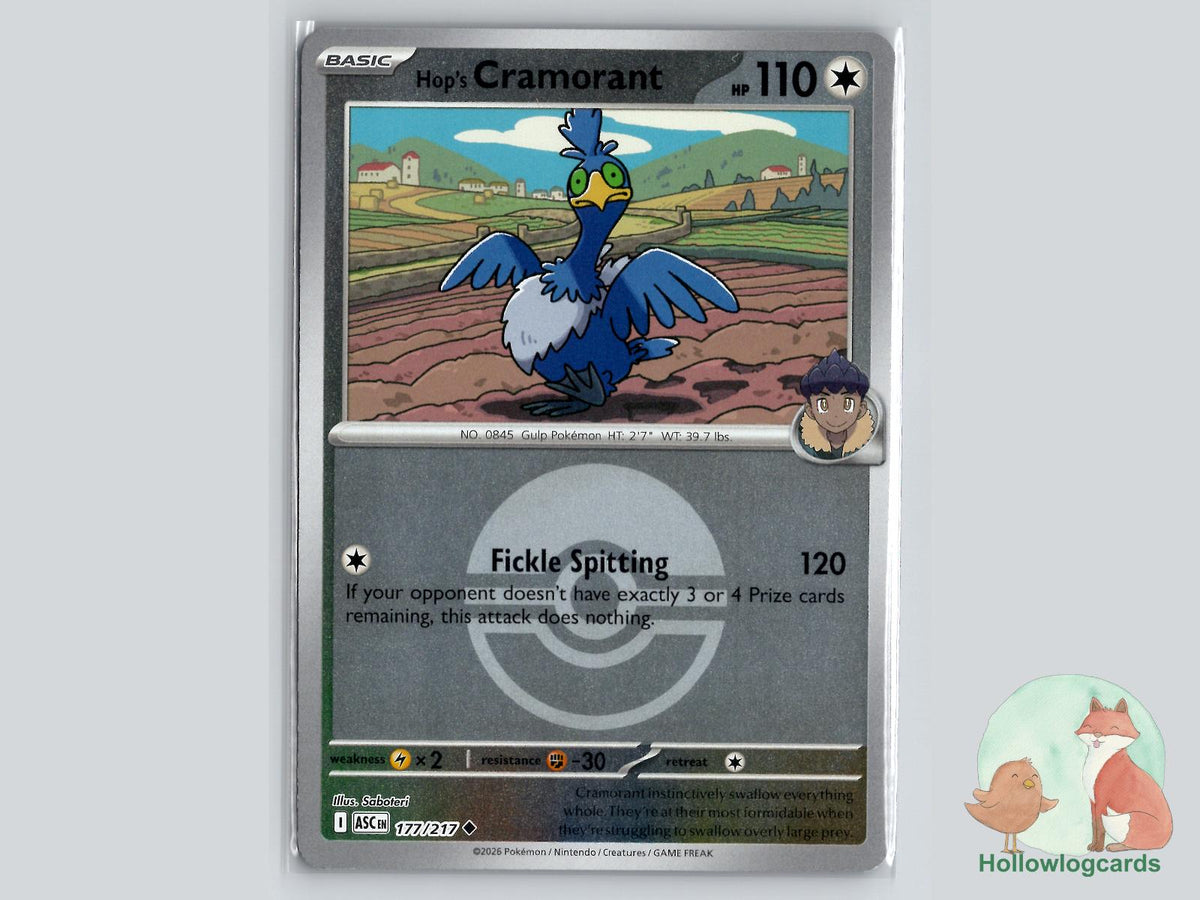 Hop's Cramorant (177/217) Pokémon Card