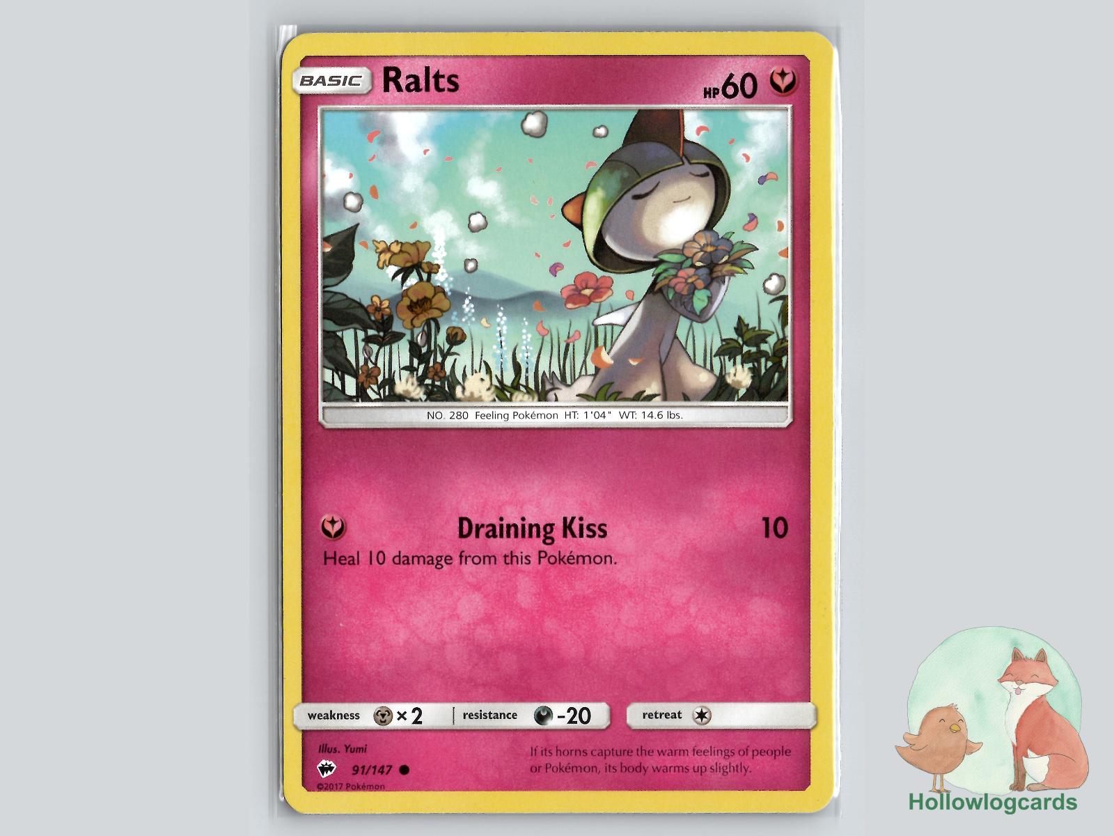 Ralts (91/147) - Burning Shadows Pokémon Card