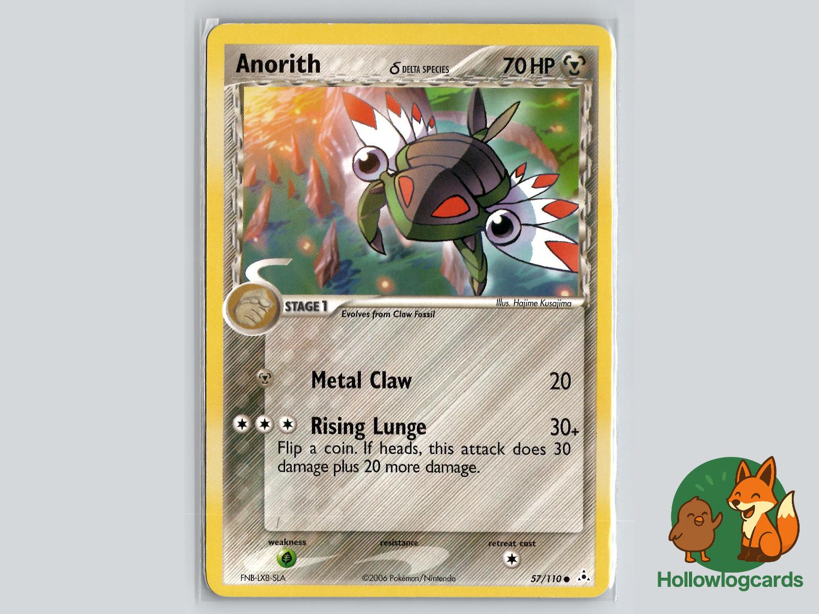 Anorith (57/110) - Holon Phantoms Pokémon Card
