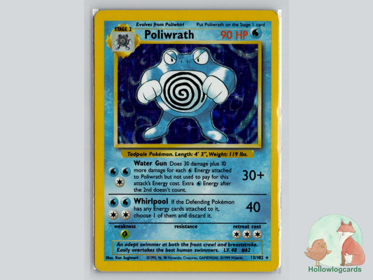 Poliwrath (13/102) - Base Pokémon Card