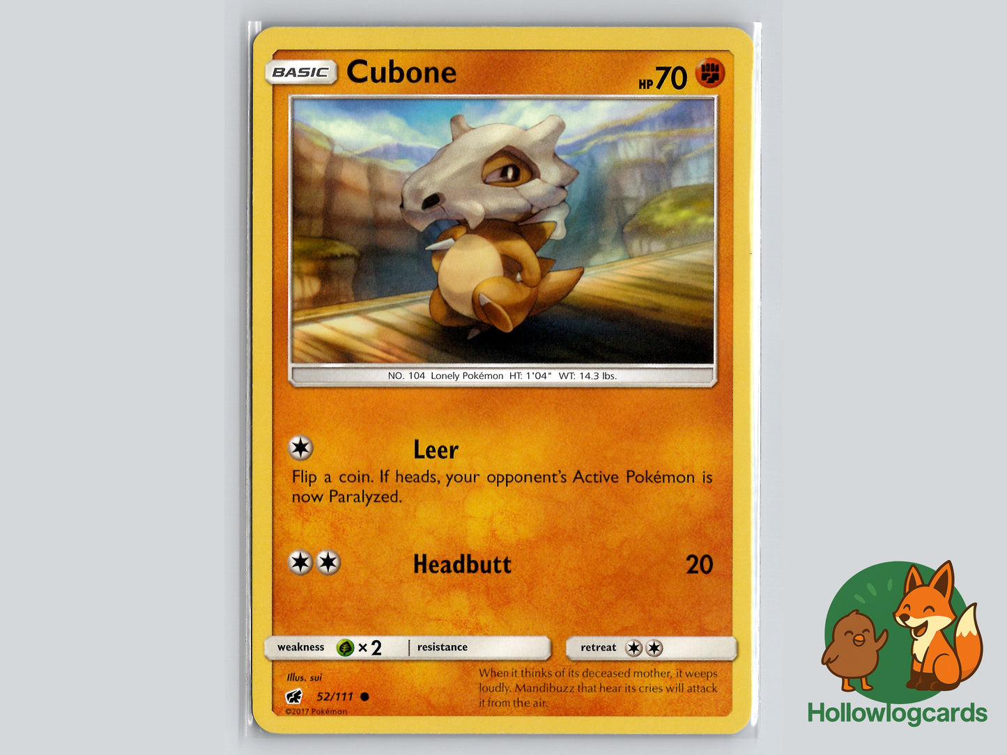 Image of Cubone Crimson Invasion (CIN) #52