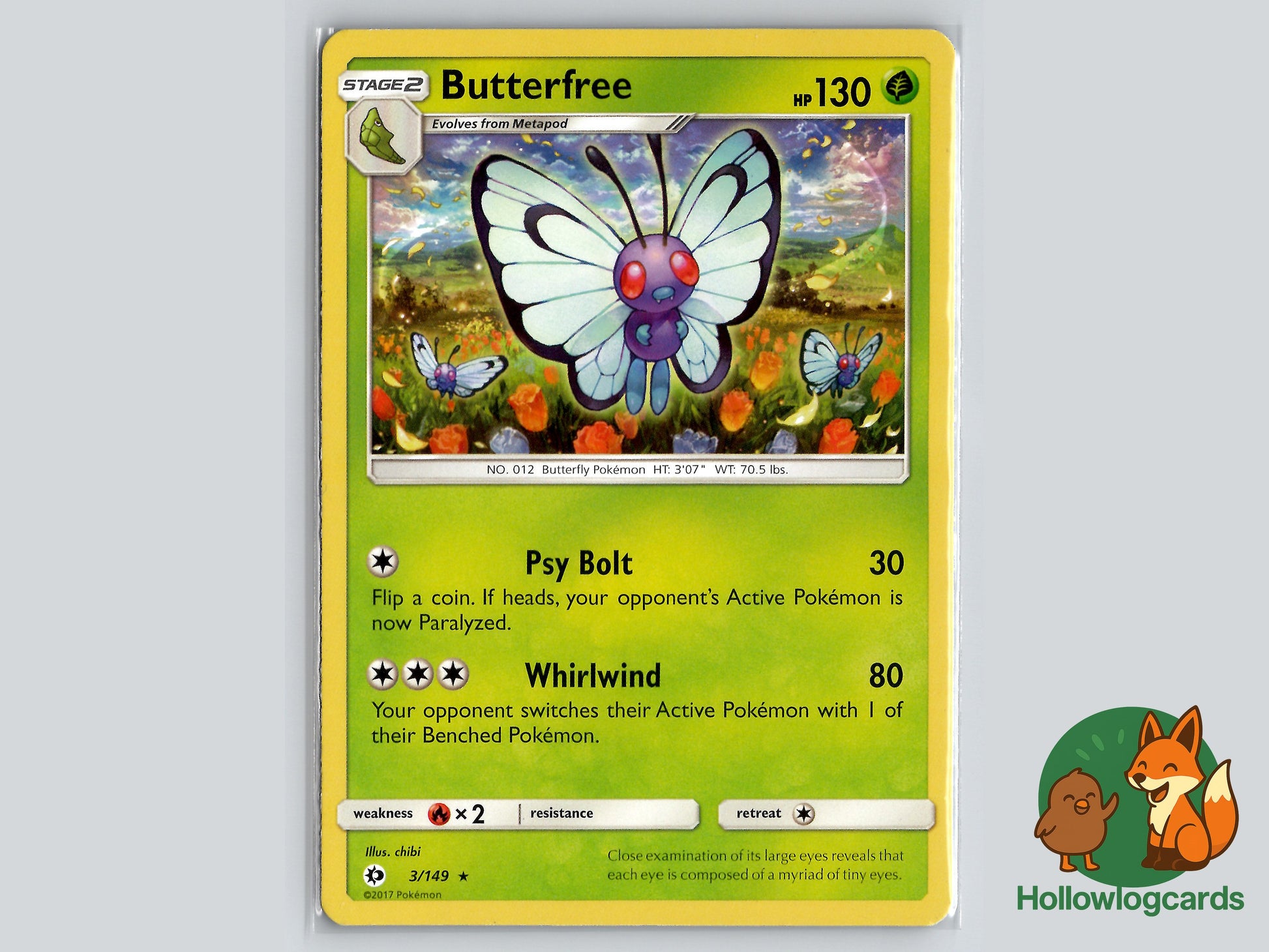 Image of Butterfree Sun and Moon (SUM) #3