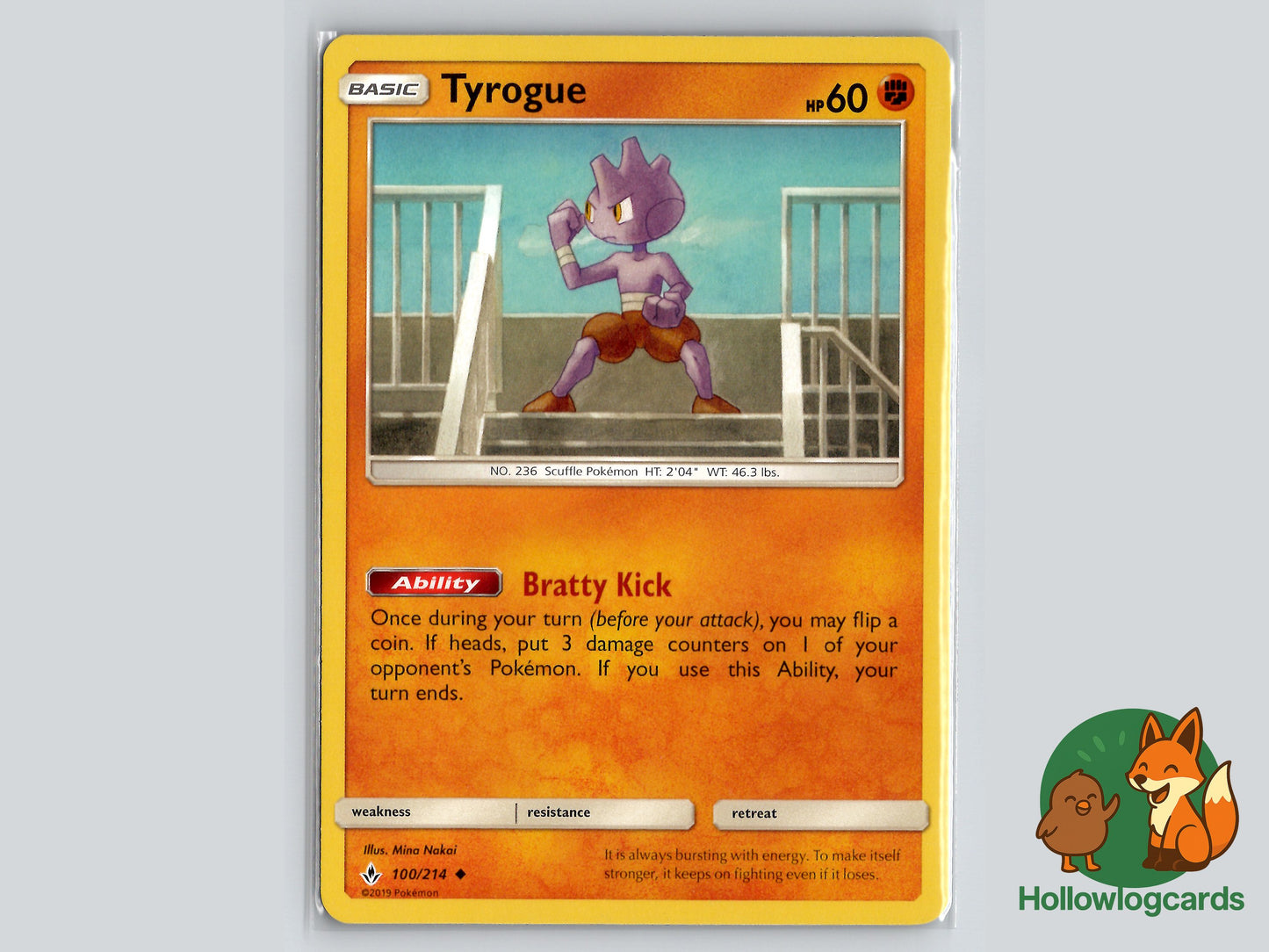 Image of Tyrogue Unbroken Bonds (UNB) #100