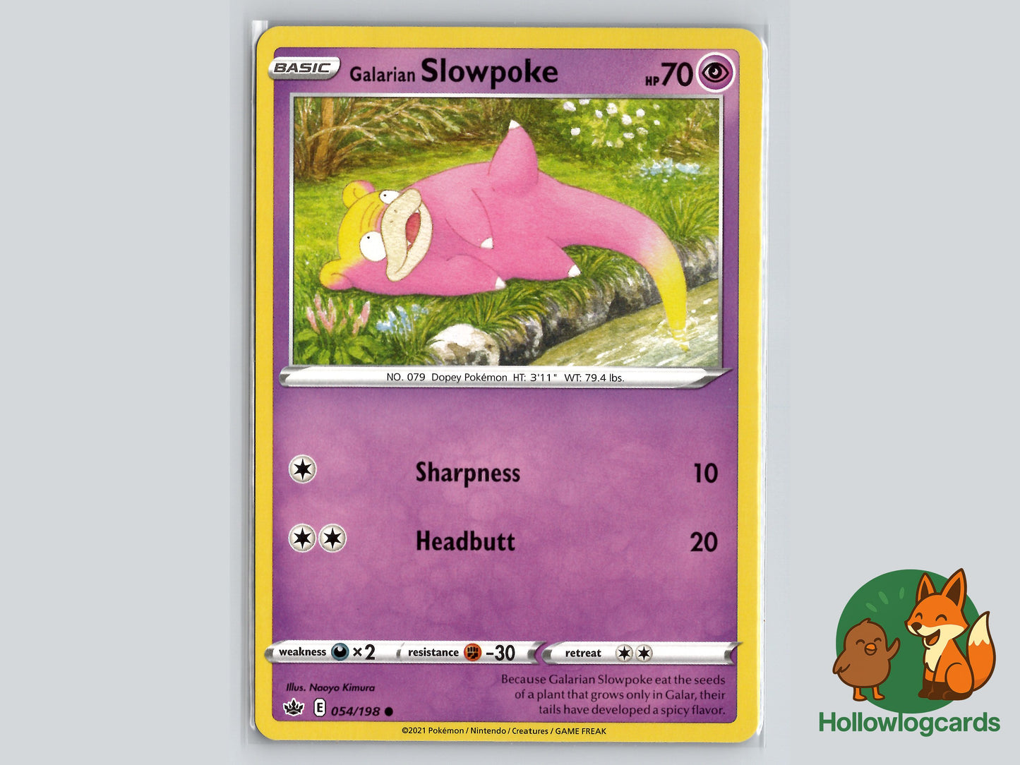 Image of Galarian Slowpoke Chilling Reign (CRE) #054