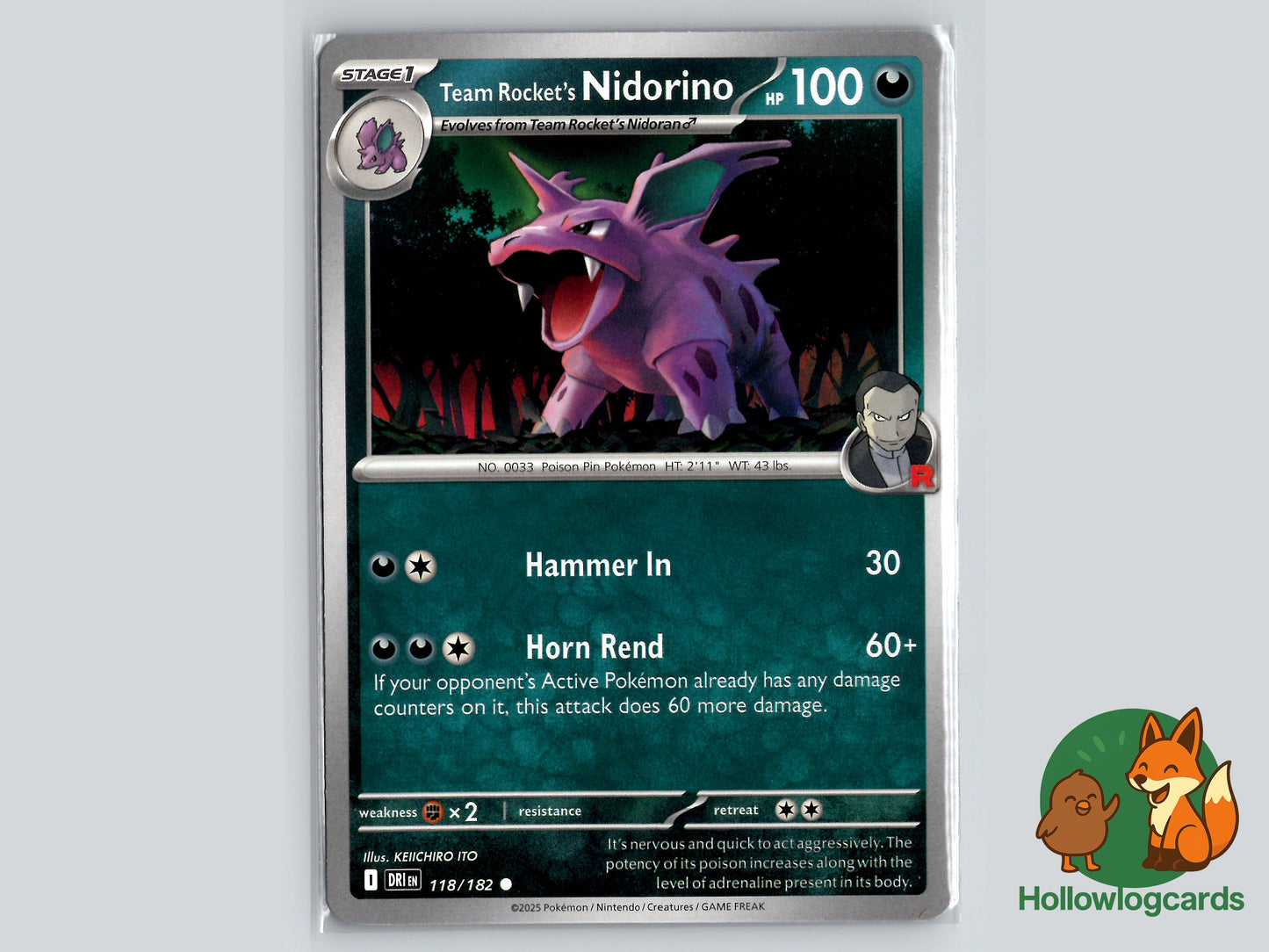 Image of Team Rockets Nidorino Destined Rivals (DRI) #118