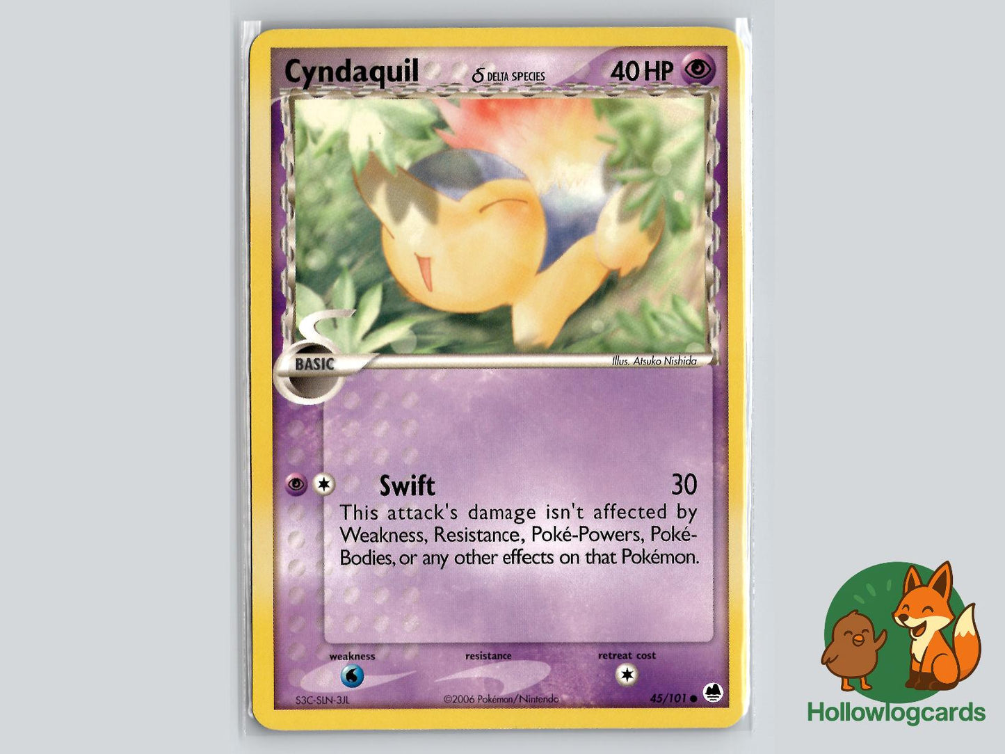 Cyndaquil (45/101) - Dragon Frontiers Pokémon Card