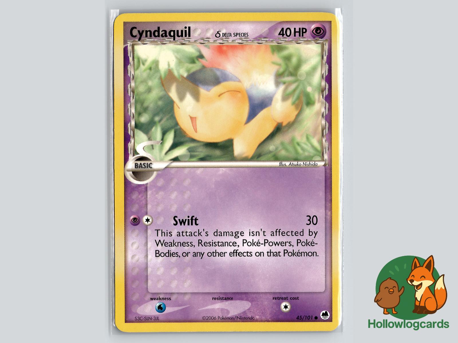 Cyndaquil (45/101) - Dragon Frontiers Pokémon Card