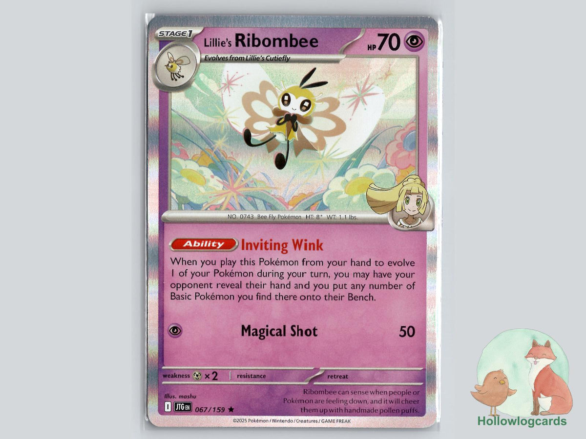 Lillie's Ribombee (067/159) - Journey Together Pokémon Card