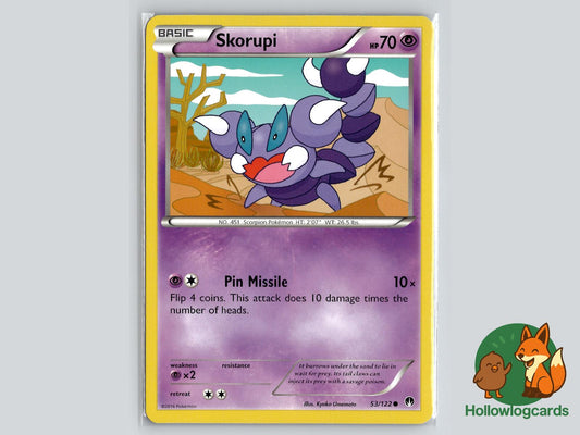 Skorupi (53/122) - BREAKpoint Pokémon Card
