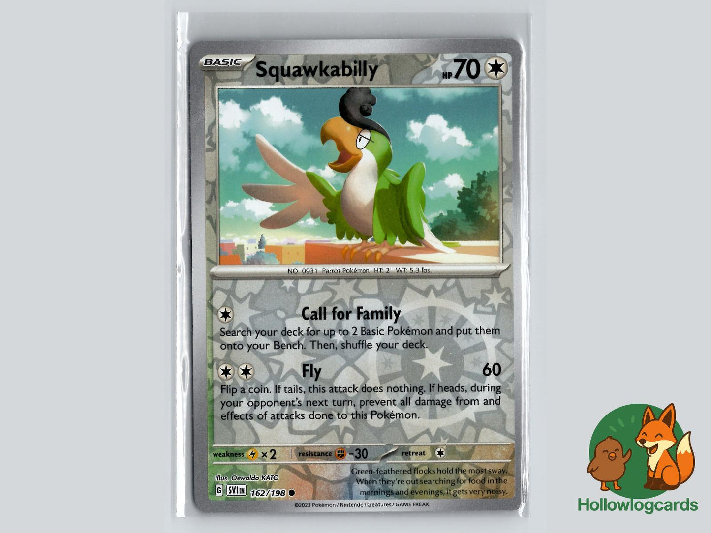 Squawkabilly (162/198) - Scarlet & Violet Pokémon Card