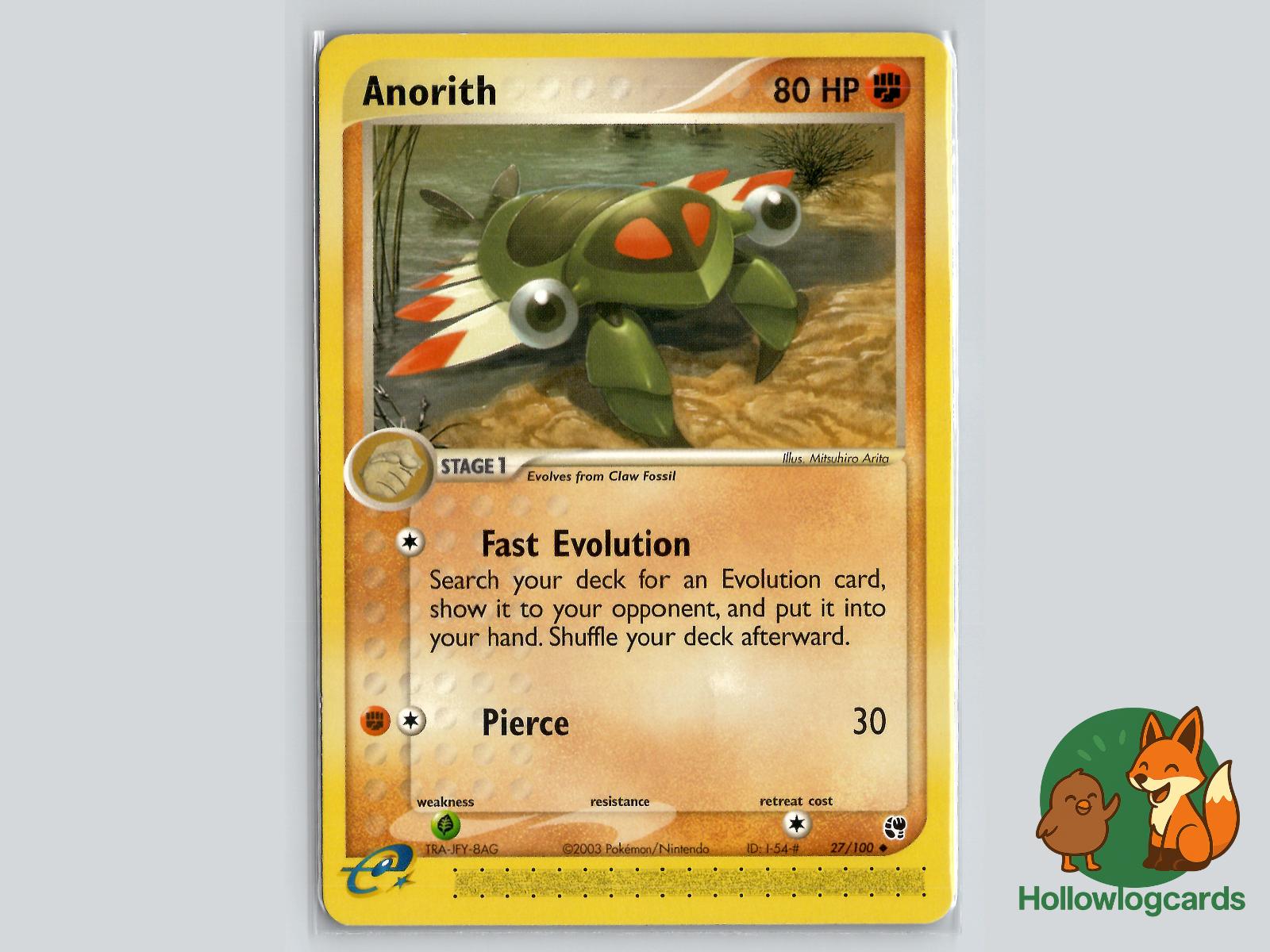Anorith (27/100) - Sandstorm Pokémon Card