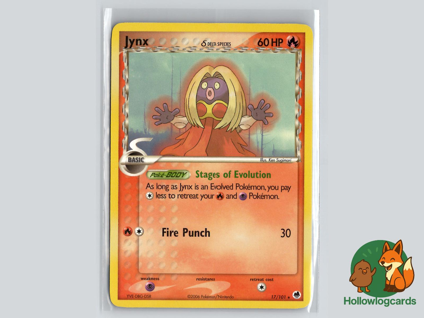 Jynx (17/101) - Dragon Frontiers Pokémon Card