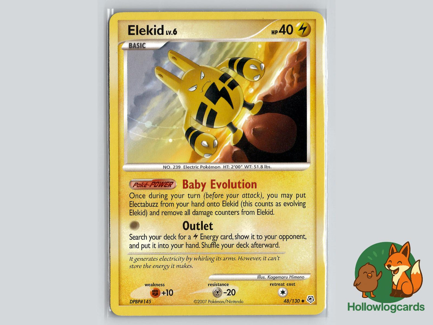Elekid (48/130) - Diamond & Pearl Pokémon Card