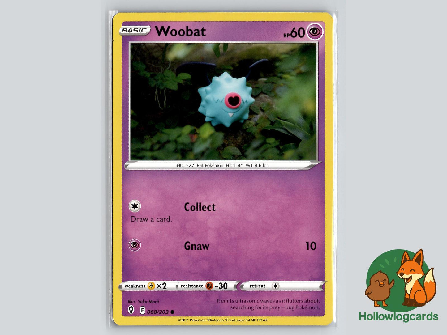 Woobat (068/203) - Evolving Skies Pokémon Card
