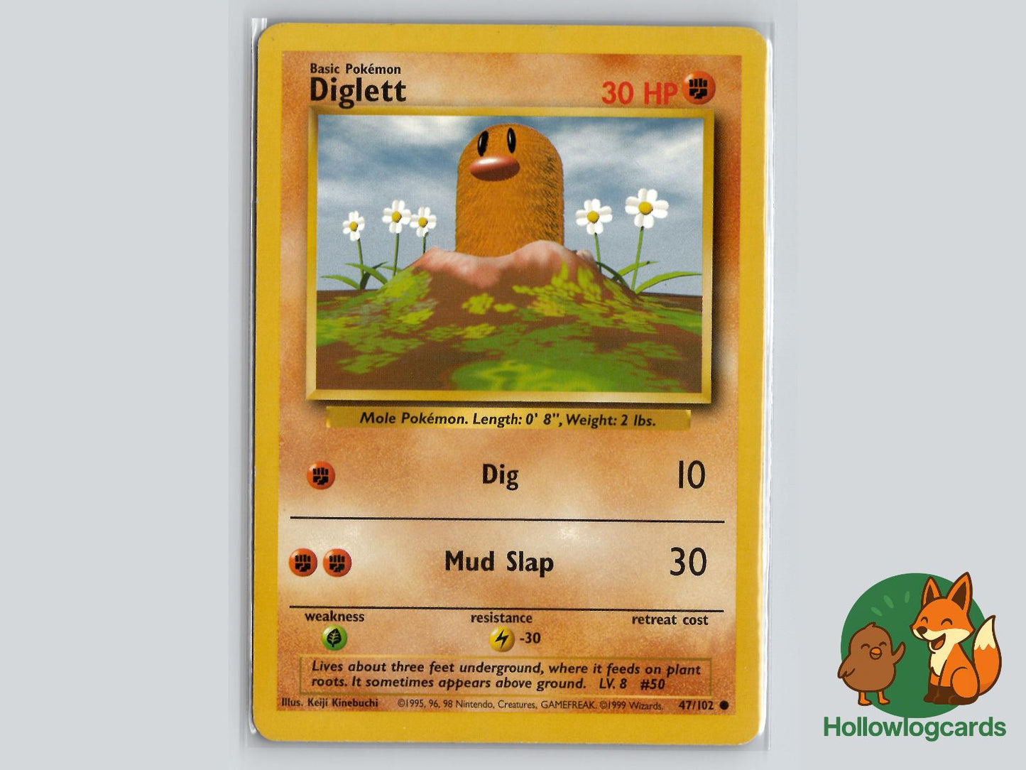 Diglett (47/102) - Base Pokémon Card