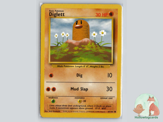 Diglett (47/102) - Base Pokémon Card
