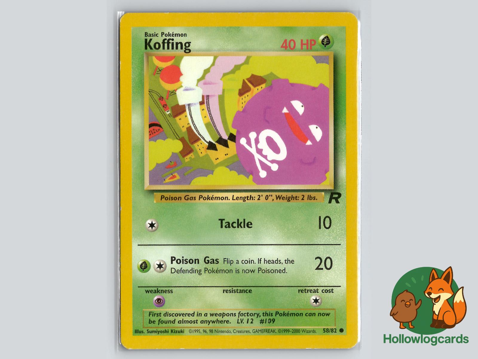 Koffing (58/82) - Team Rocket Pokémon Card