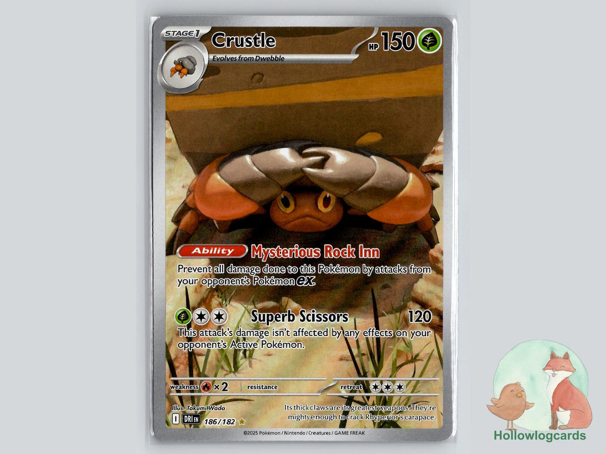 Crustle (186/182) - Destined Rivals Pokémon Card