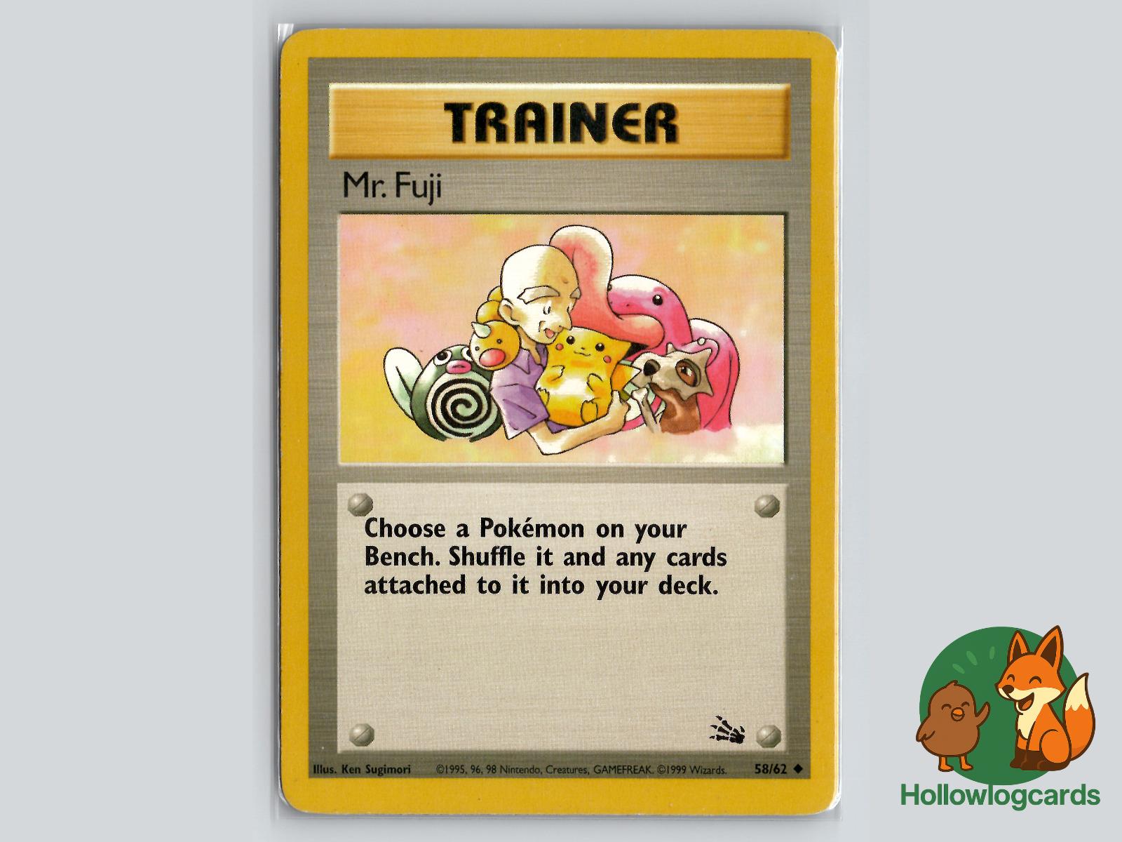 Mr. Fuji (58/62) - Fossil Pokémon Card