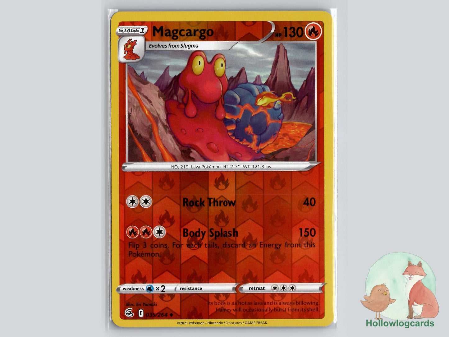 Magcargo (035/264) - Fusion Strike Pokémon Card