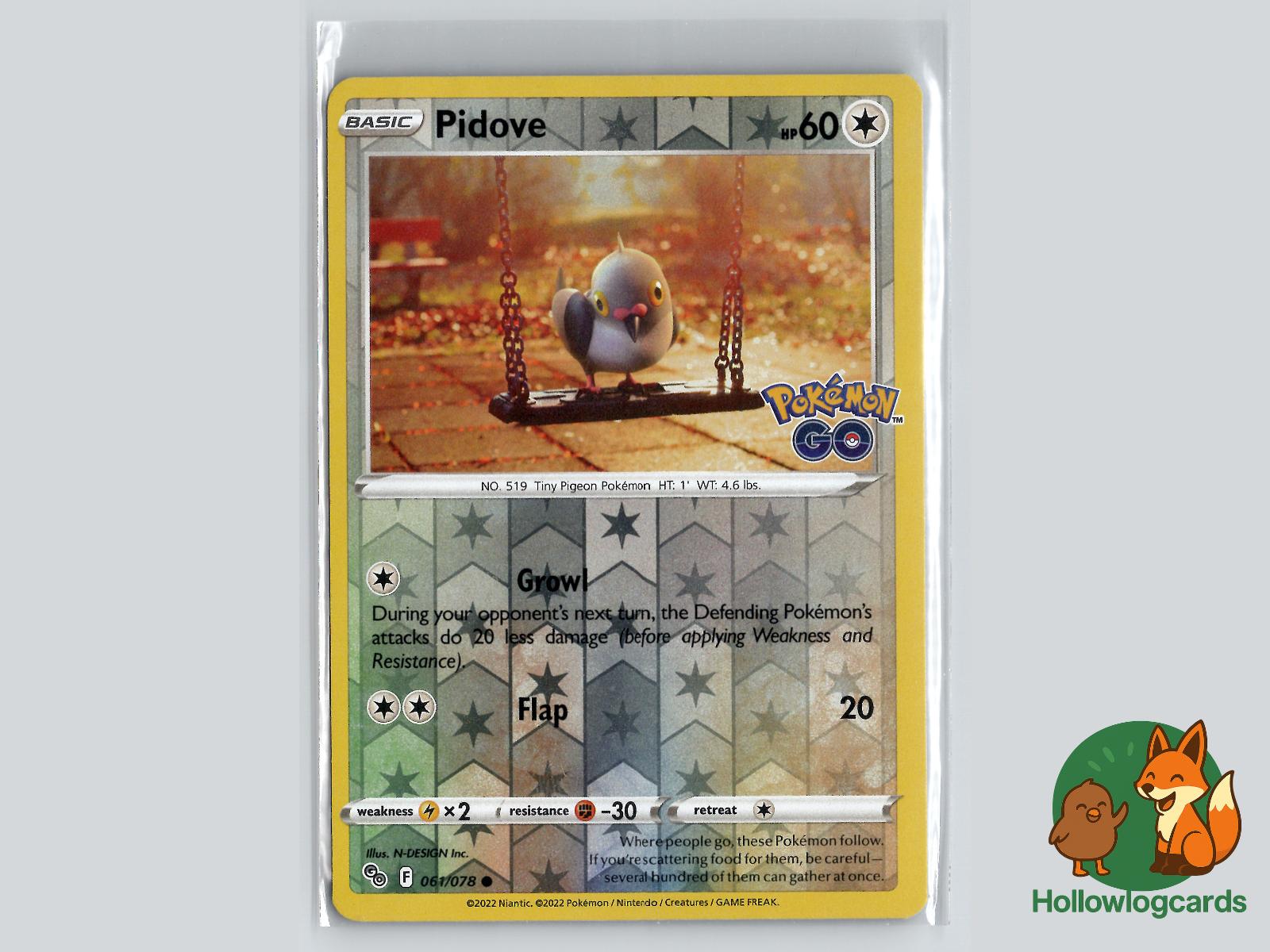 Pidove (061/078) - Pokemon GO Pokémon Card