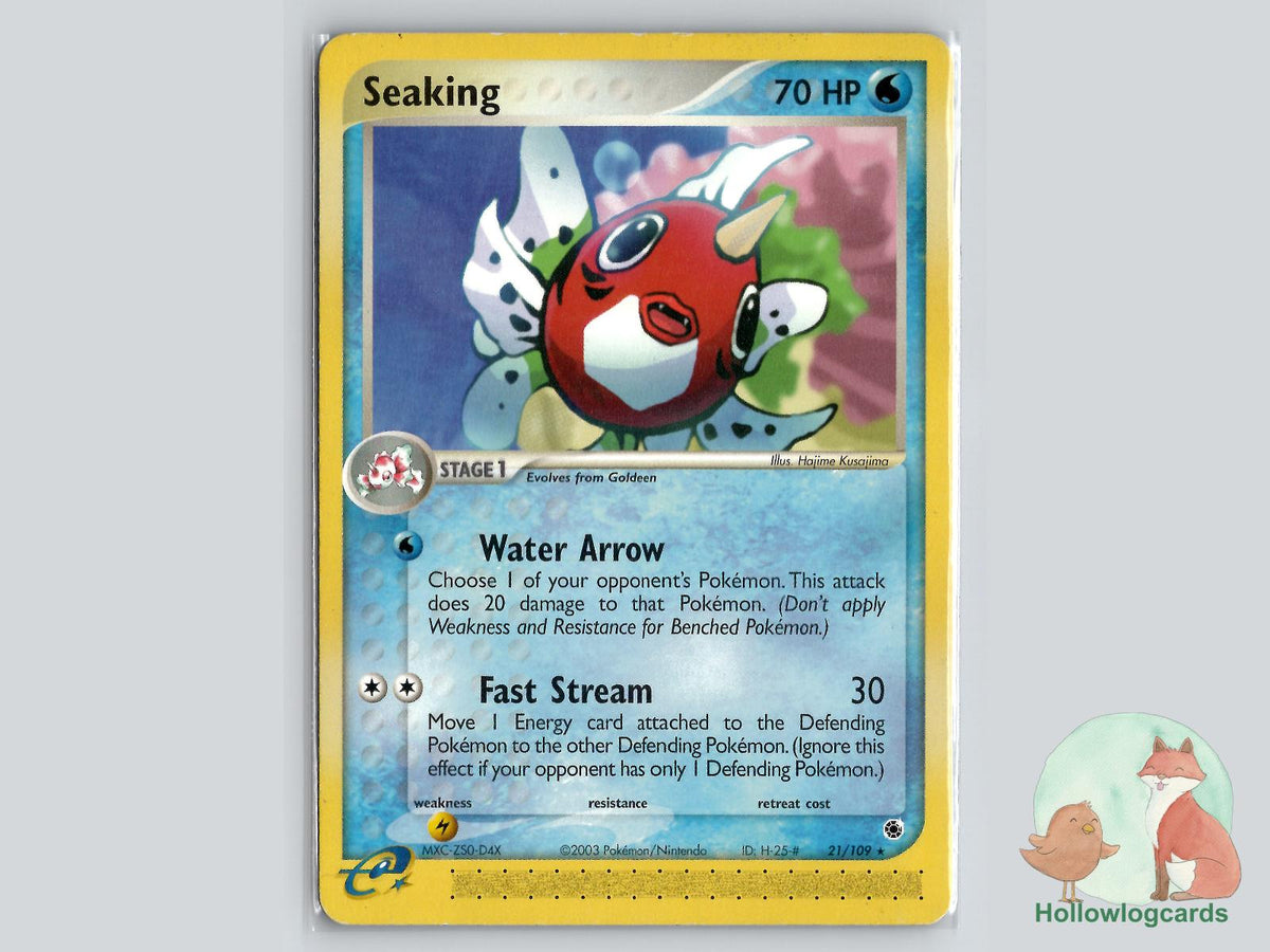 Seaking (21/109) - Ruby & Sapphire Pokémon Card