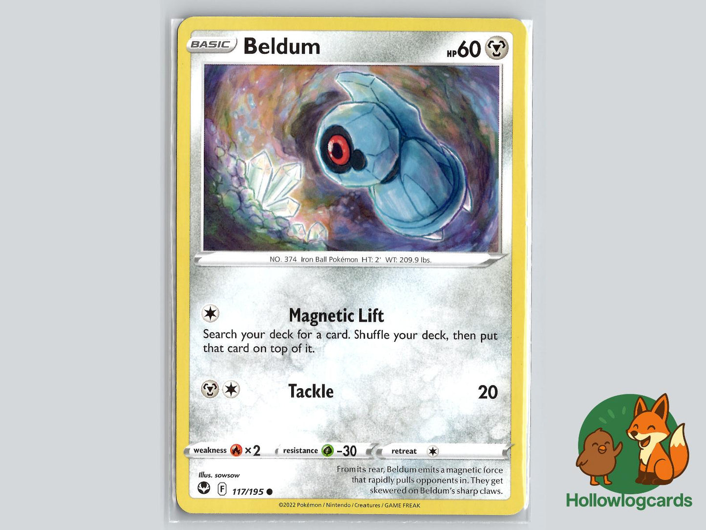 Beldum (117/195) - Silver Tempest Pokémon Card