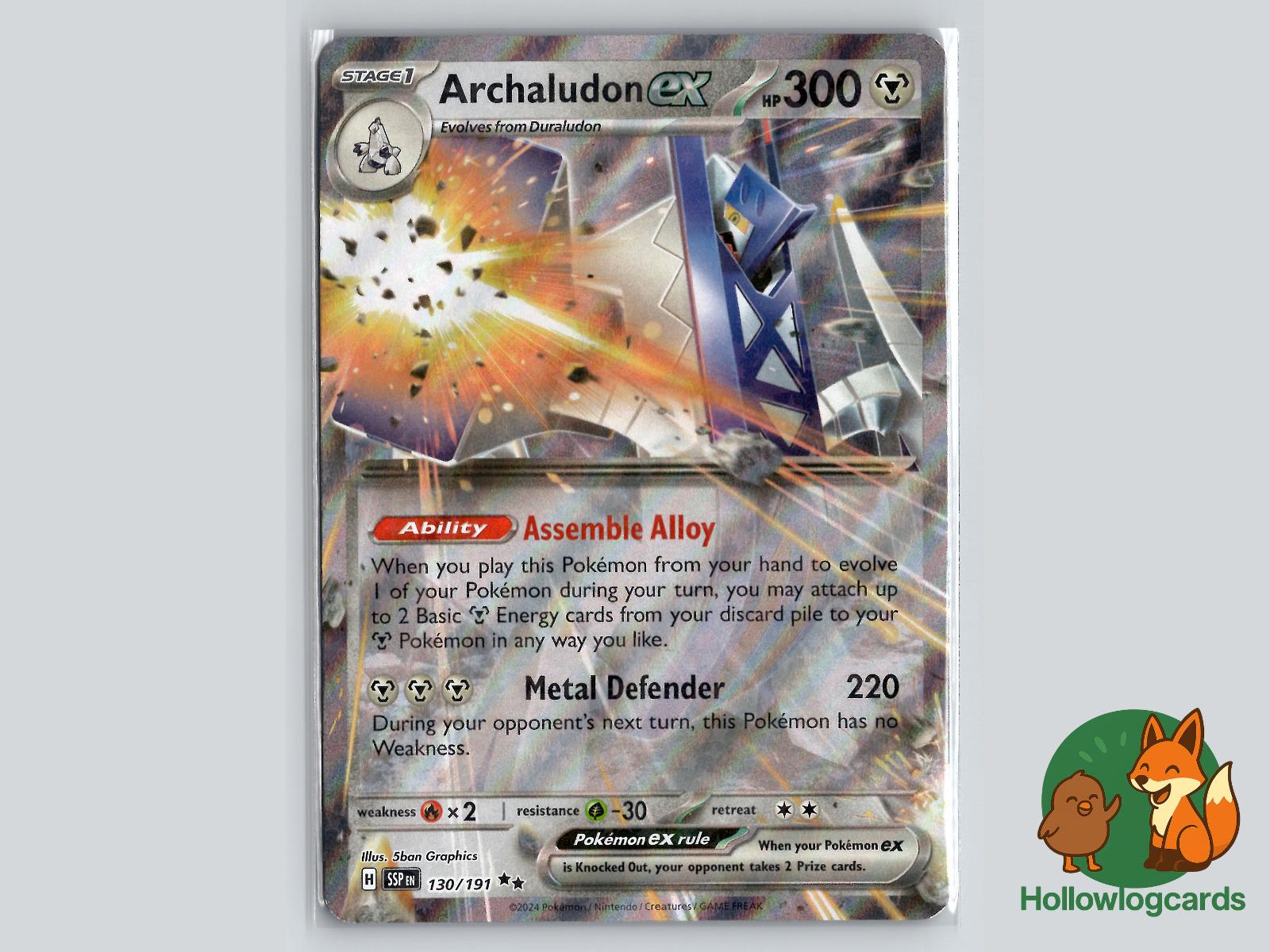 Archaludon ex (130/191) - Surging Sparks Pokémon Card
