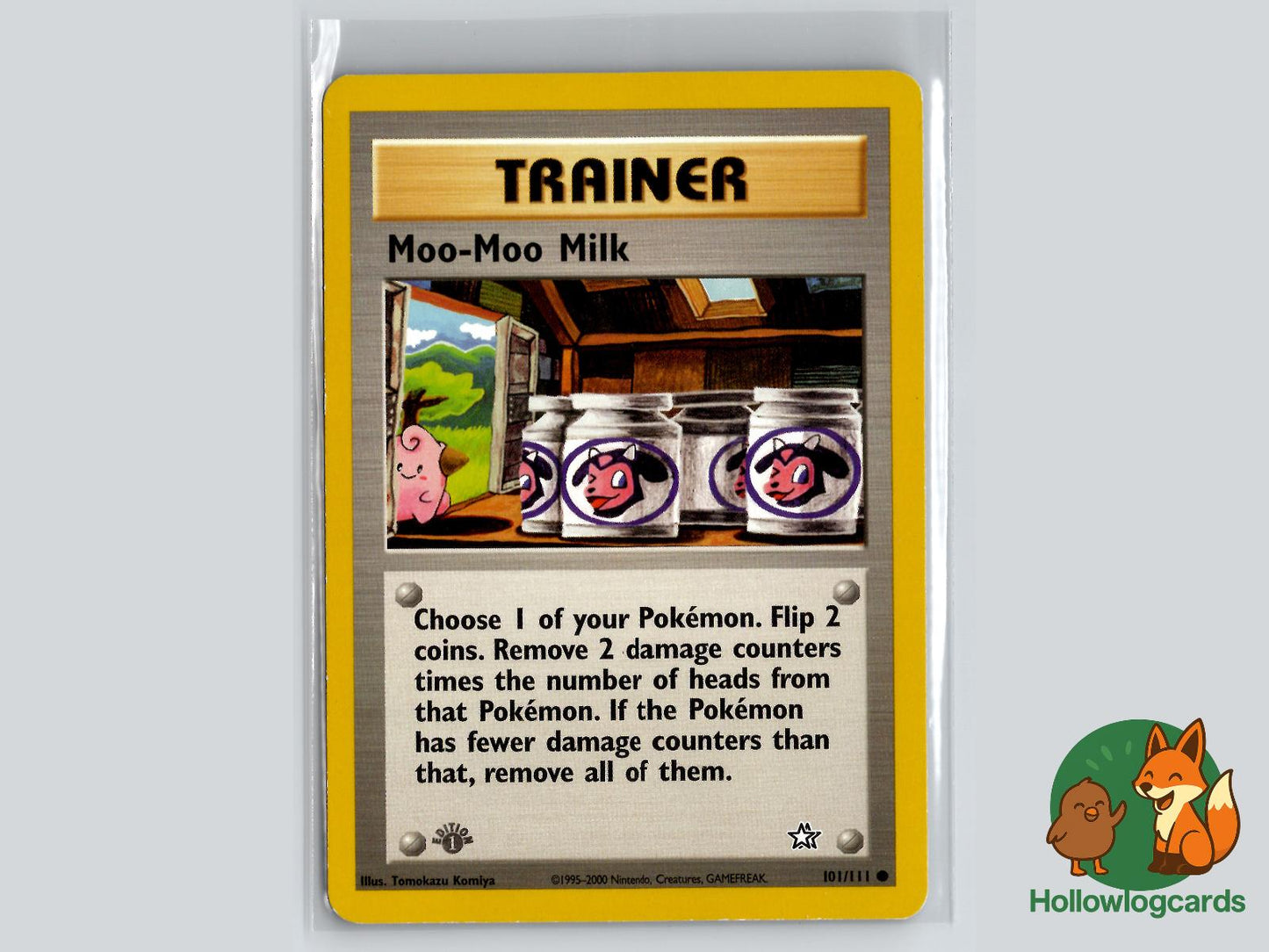 1st Edition Moo (101/111) - Neo Genesis Pokémon Card
