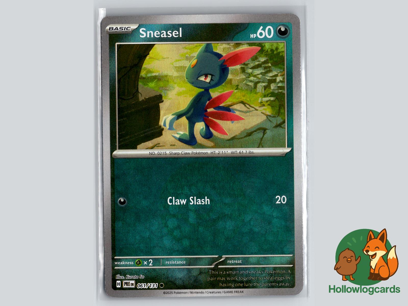 Sneasel (061/131) - Prismatic Evolutions Pokémon Card