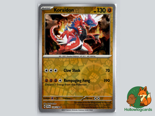 Koraidon (124/198) - Scarlet & Violet Pokémon Card