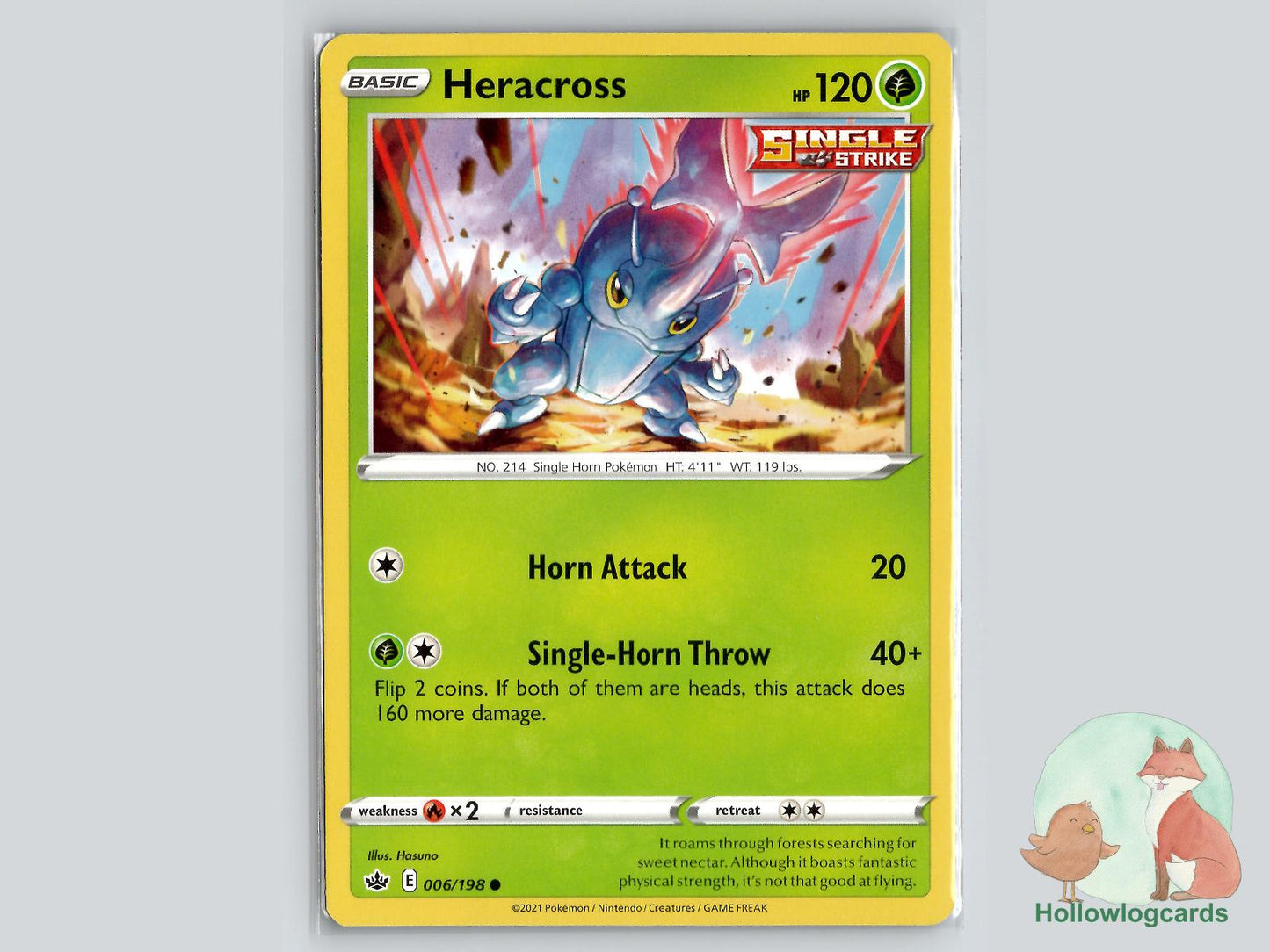 Heracross (006/198) - Chilling Reign Pokémon Card
