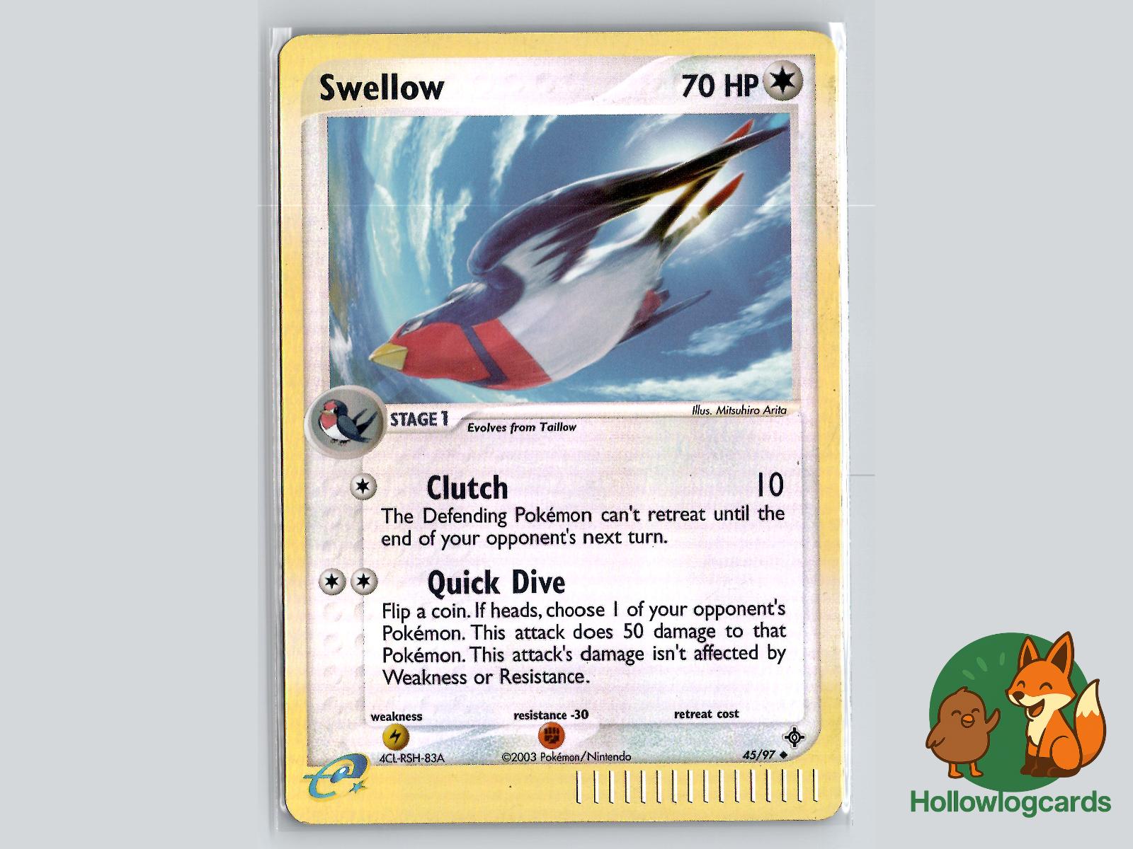 Swellow (45/97) - Dragon Pokémon Card