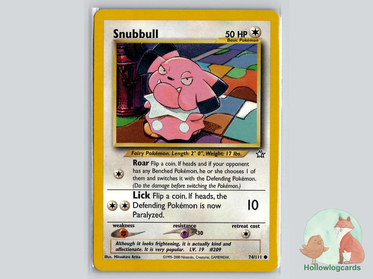 Snubbull (74/111) - Neo Genesis Pokémon Card