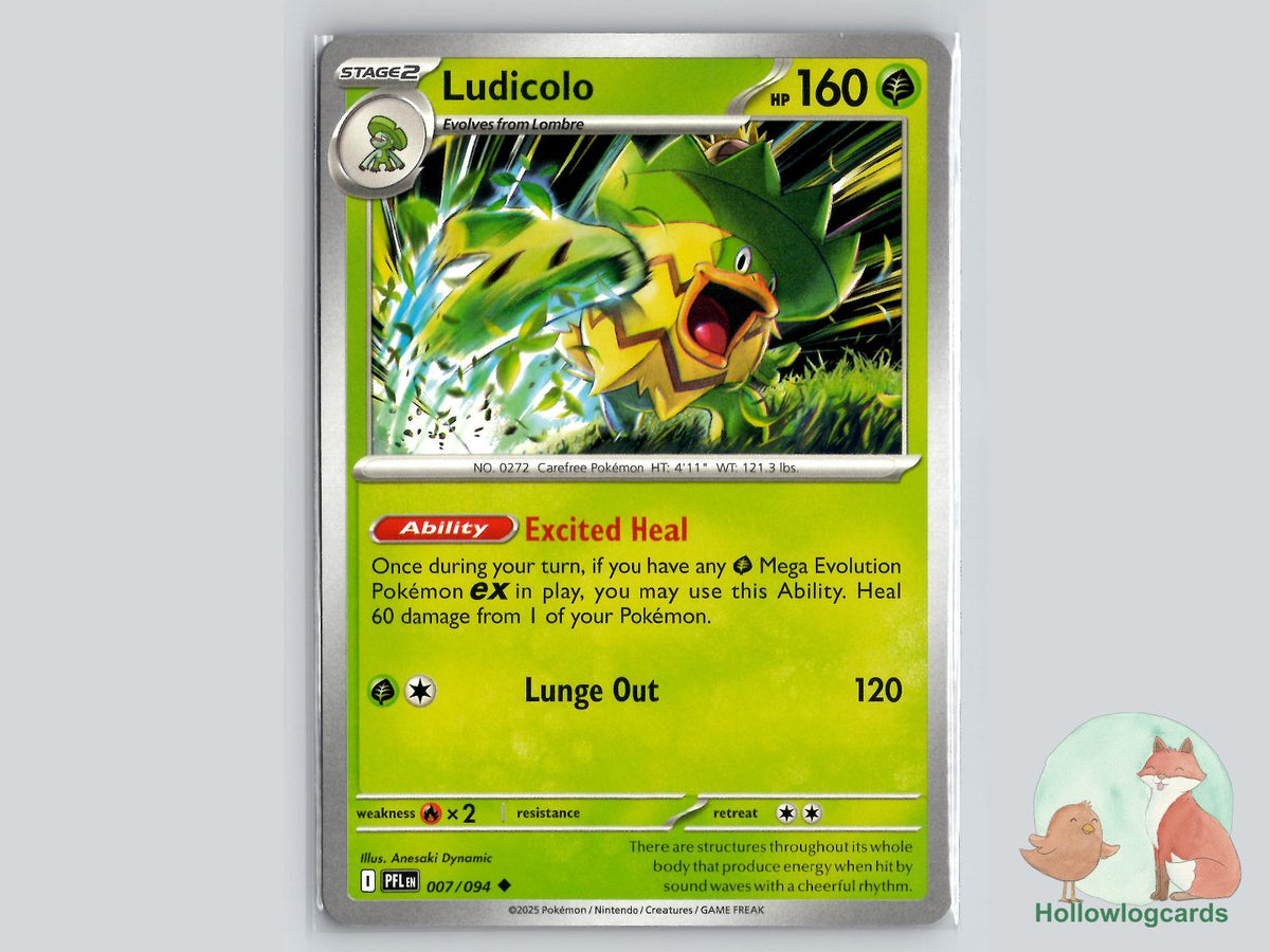 Ludicolo (007/094) - Phantasmal Flames Pokémon Card