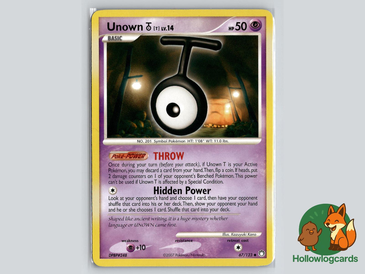 Unown [T] (67/123) - Mysterious Treasures Pokémon Card