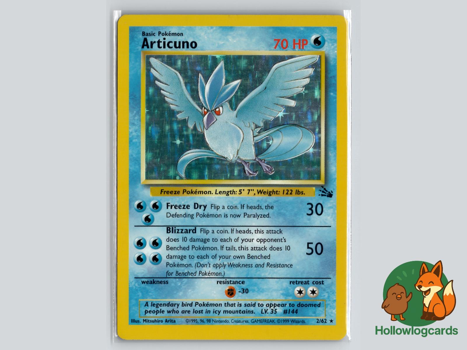 Articuno (2/62) - Fossil Pokémon Card
