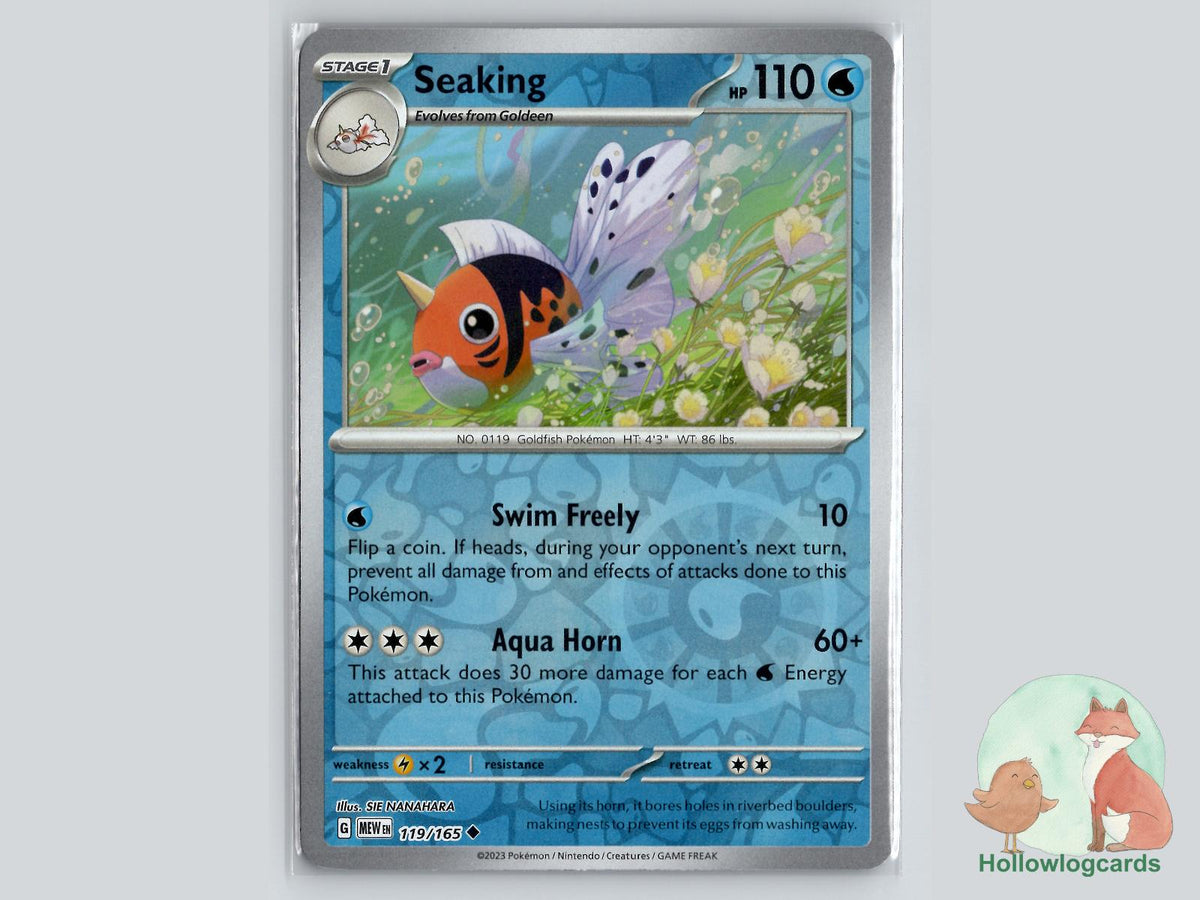 Seaking (119/165) - 151 Pokémon Card