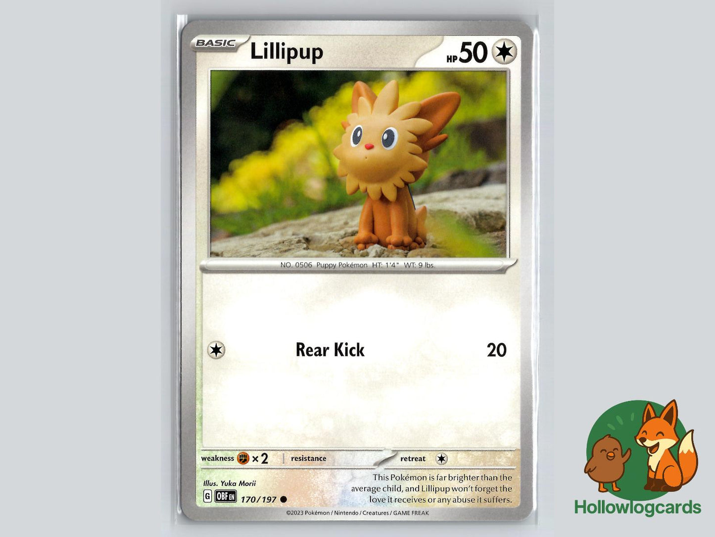 Lillipup (170/197) - Obsidian Flames Pokémon Card