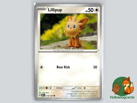 Lillipup (170/197) - Obsidian Flames Pokémon Card