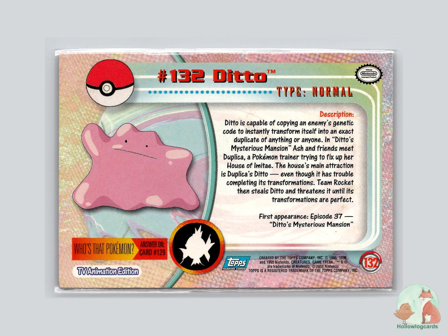 Ditto (#132) - Topps Trading Cards Series 3