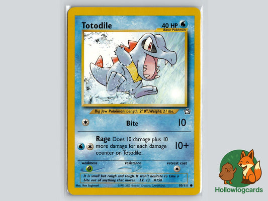 Totodile (80/111) - Neo Genesis Pokémon Card