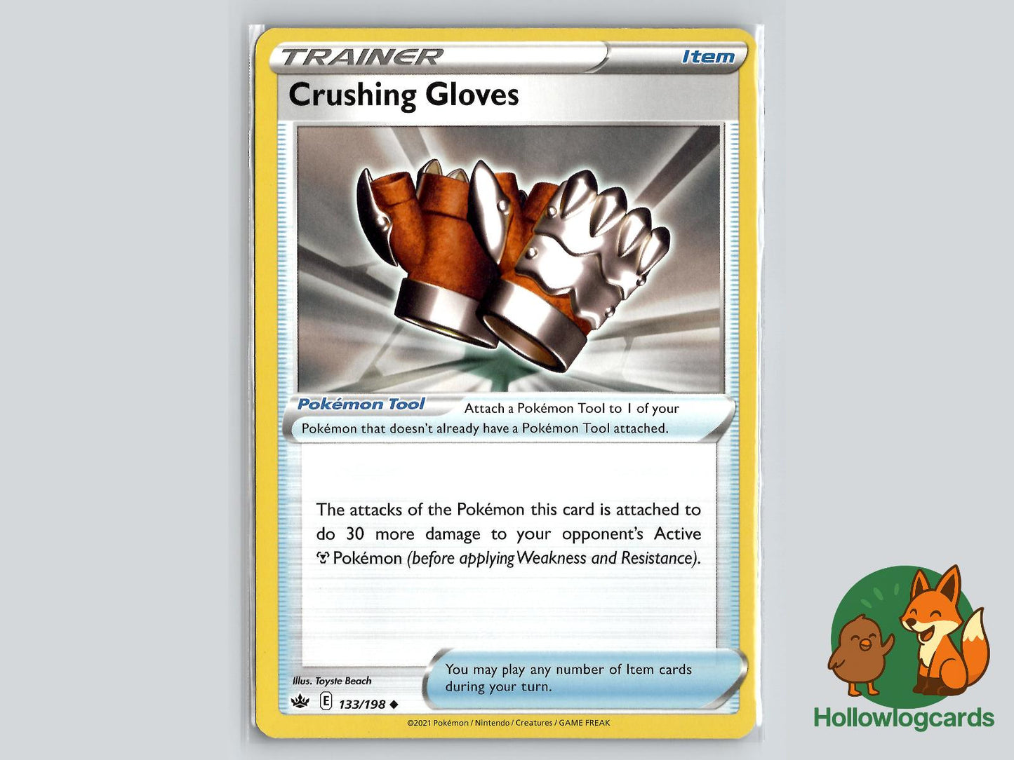 Crushing Gloves (133/198) - Chilling Reign Pokémon Card