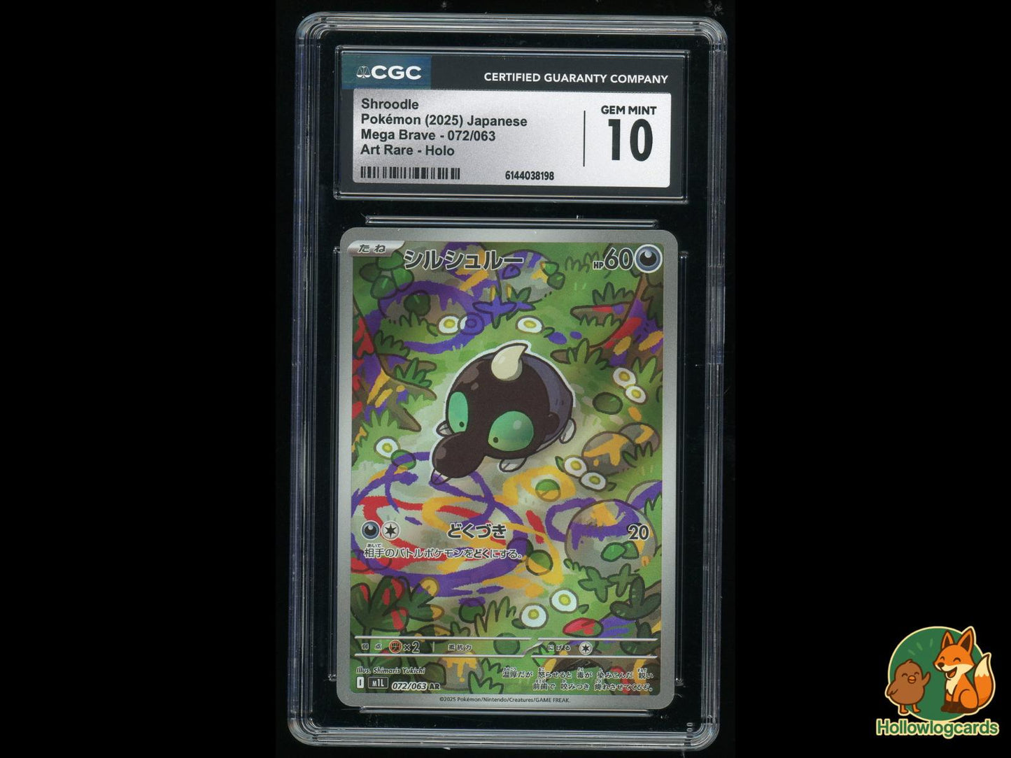Graded Shroodle (072/063) Pokémon Card