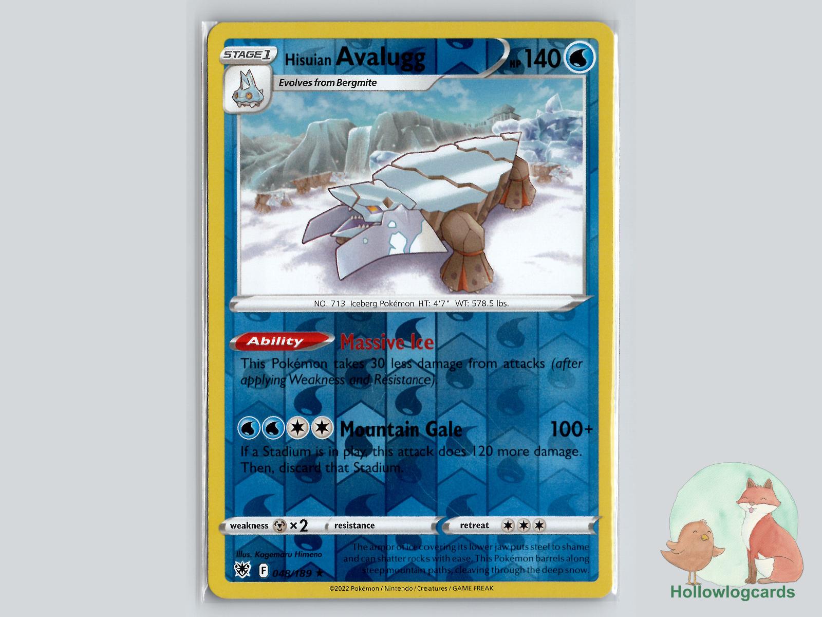 Hisuian Avalugg (048/189) - Astral Radiance Pokémon Card