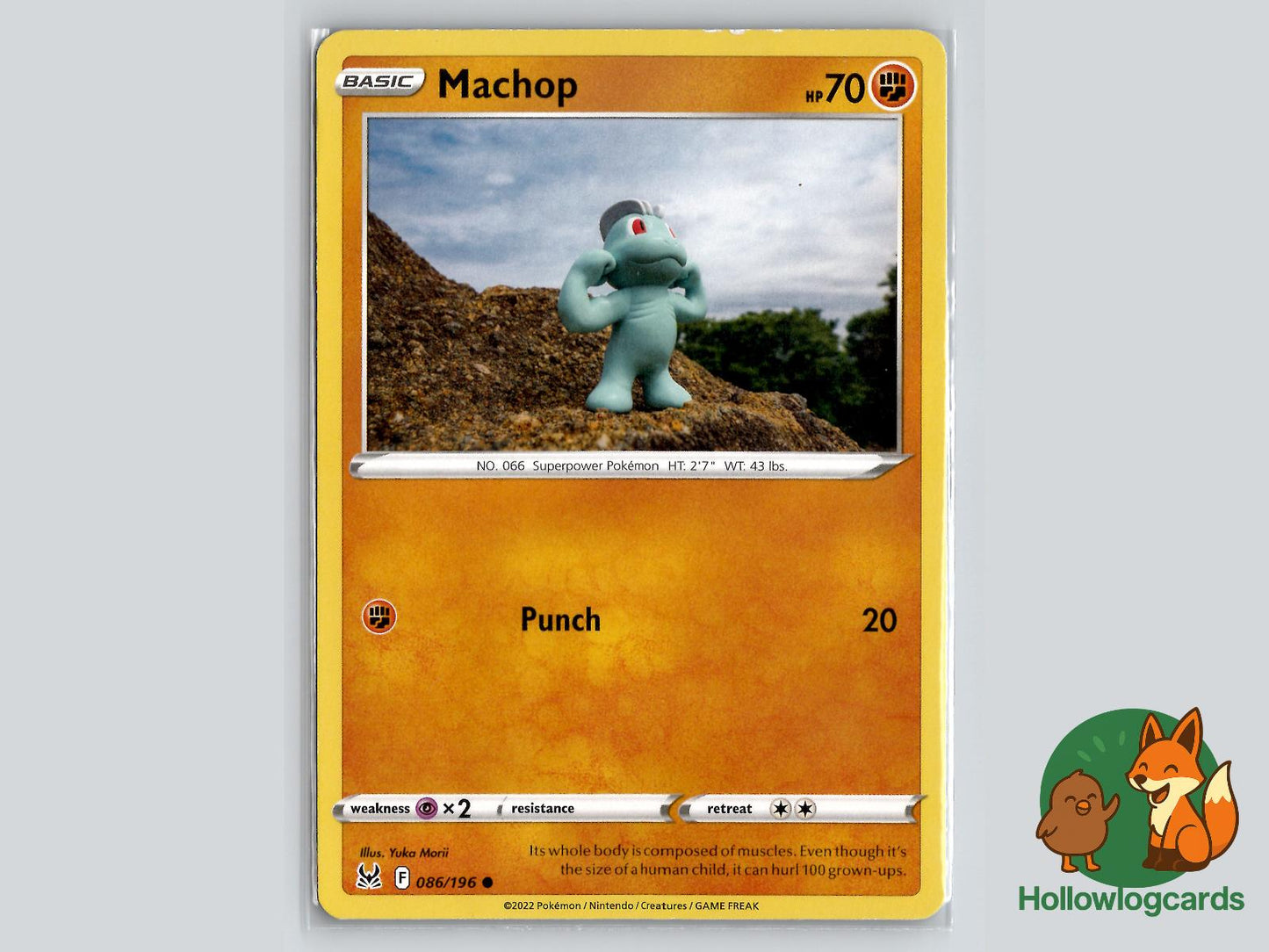 Machop (086/196) - Lost Origin Pokémon Card