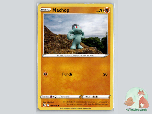 Machop (086/196) - Lost Origin Pokémon Card
